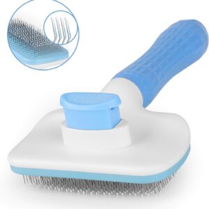 Pet Massage and De-shedding Brush - Universal for Cats and Dogs, Removes Tangled Hair, Skin-friendly Massage Promotes Circulation