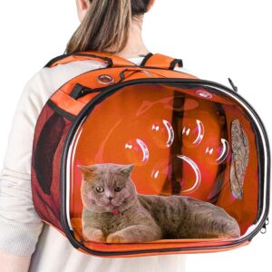 Pet Carrier Backpack, cat Carrier Bag, cat Dog Carrier Bag, Bird Carrier Bag, Backpack Carrier with Foldable Shoulder Strap, Designed for Cats and Puppies, Airline Approved, Travel, Hiking